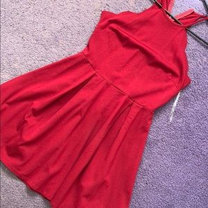 Burgundy skater dress